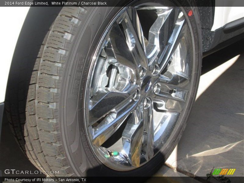 White Platinum / Charcoal Black 2014 Ford Edge Limited