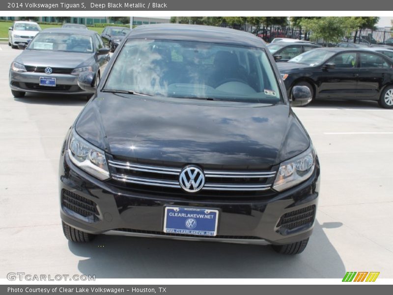 Deep Black Metallic / Black 2014 Volkswagen Tiguan S