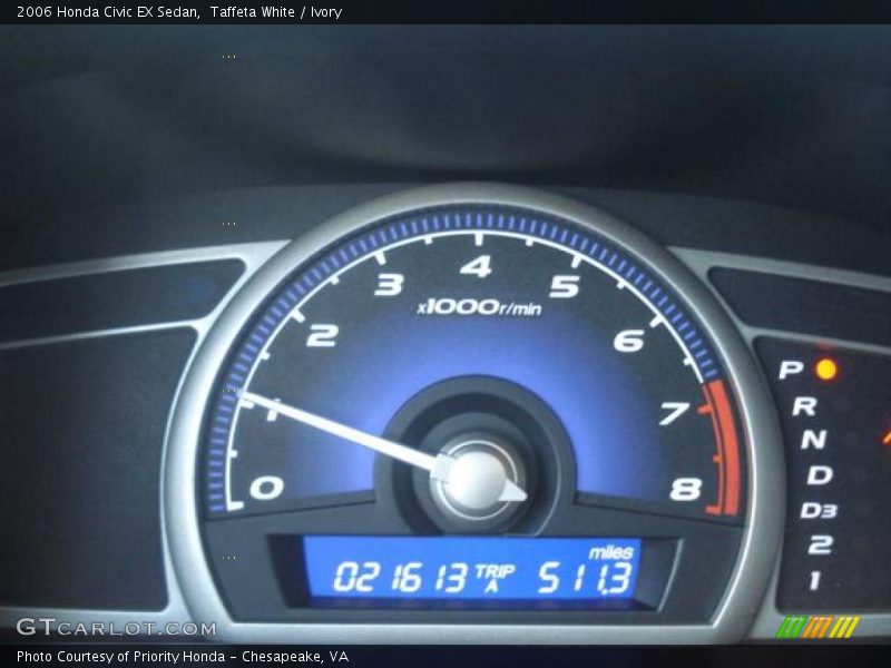 Taffeta White / Ivory 2006 Honda Civic EX Sedan