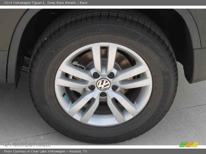 Deep Black Metallic / Black 2014 Volkswagen Tiguan S