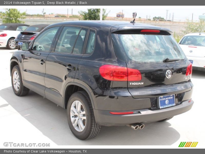 Deep Black Metallic / Black 2014 Volkswagen Tiguan S