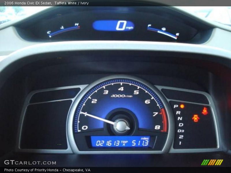 Taffeta White / Ivory 2006 Honda Civic EX Sedan