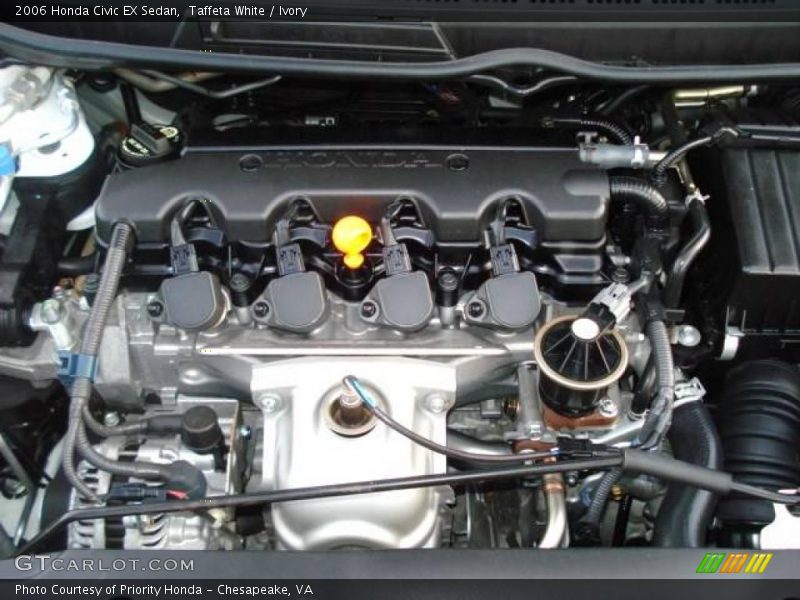 Taffeta White / Ivory 2006 Honda Civic EX Sedan