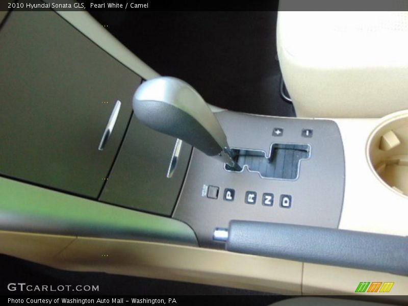 Pearl White / Camel 2010 Hyundai Sonata GLS