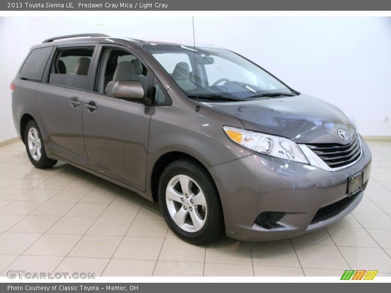 Predawn Gray Mica / Light Gray 2013 Toyota Sienna LE