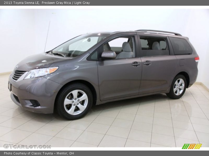 Predawn Gray Mica / Light Gray 2013 Toyota Sienna LE