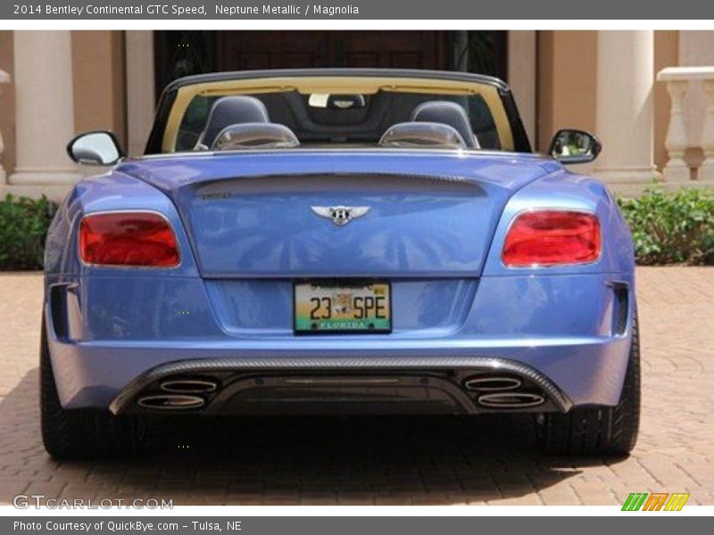 Neptune Metallic / Magnolia 2014 Bentley Continental GTC Speed