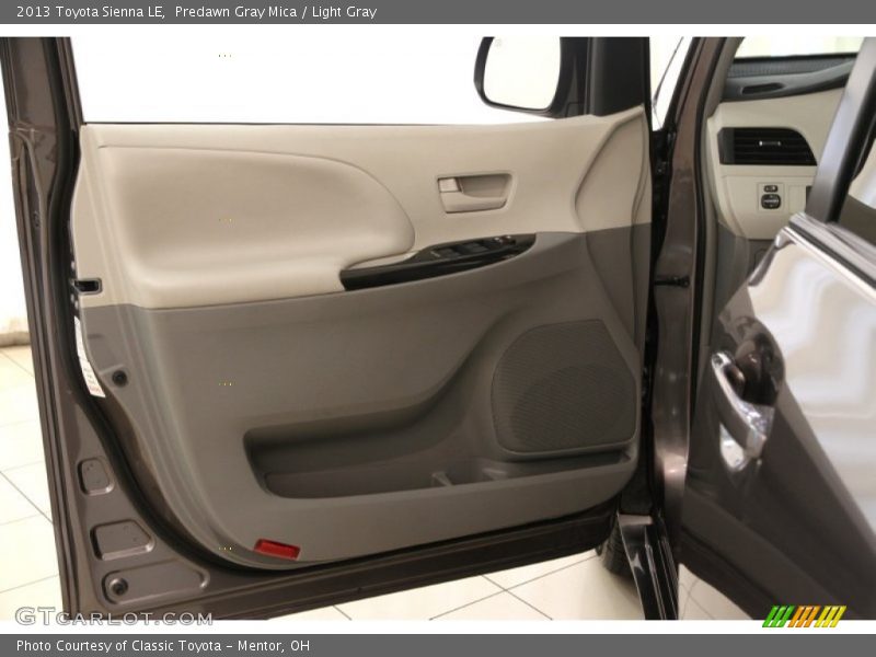 Predawn Gray Mica / Light Gray 2013 Toyota Sienna LE