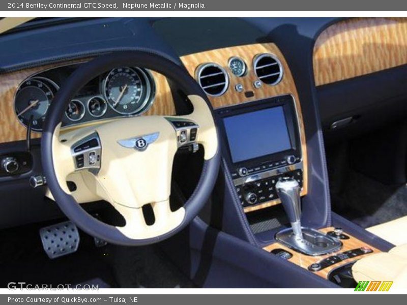 Neptune Metallic / Magnolia 2014 Bentley Continental GTC Speed