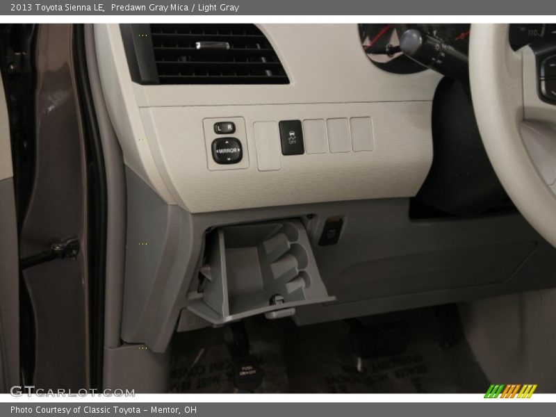 Predawn Gray Mica / Light Gray 2013 Toyota Sienna LE