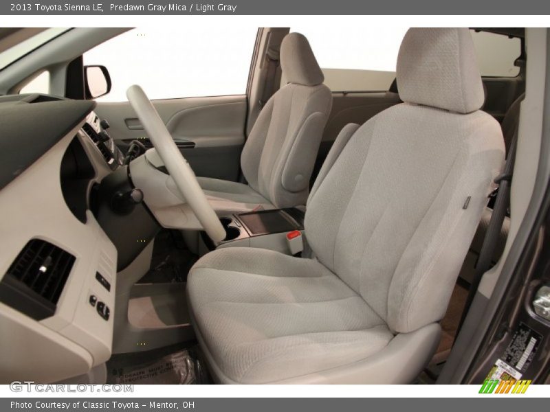 Predawn Gray Mica / Light Gray 2013 Toyota Sienna LE