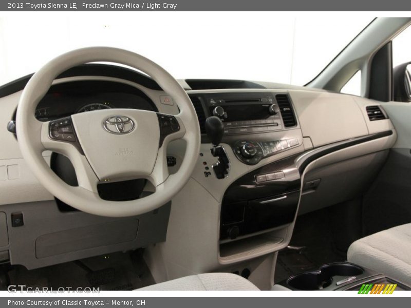 Predawn Gray Mica / Light Gray 2013 Toyota Sienna LE