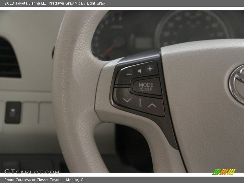 Predawn Gray Mica / Light Gray 2013 Toyota Sienna LE