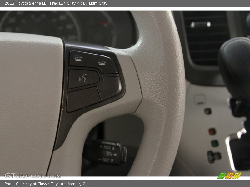 Predawn Gray Mica / Light Gray 2013 Toyota Sienna LE