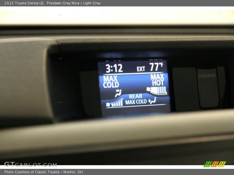 Predawn Gray Mica / Light Gray 2013 Toyota Sienna LE