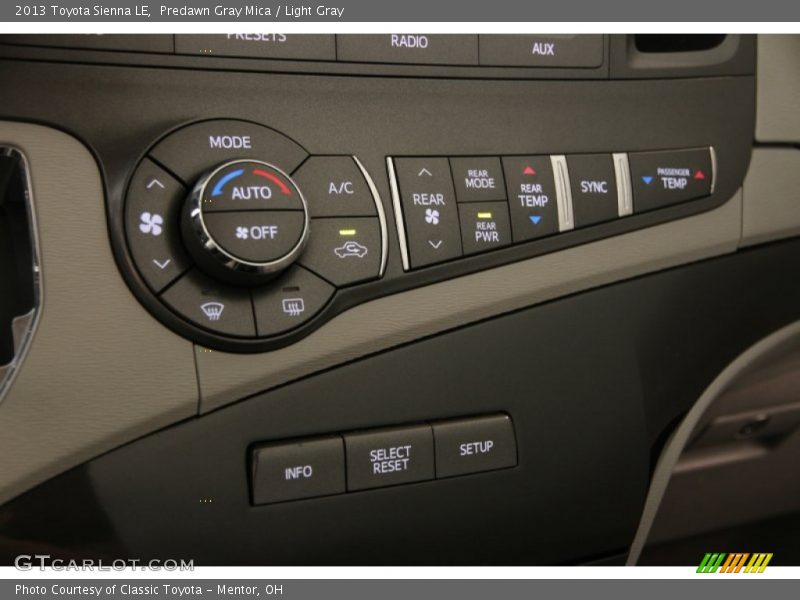 Predawn Gray Mica / Light Gray 2013 Toyota Sienna LE