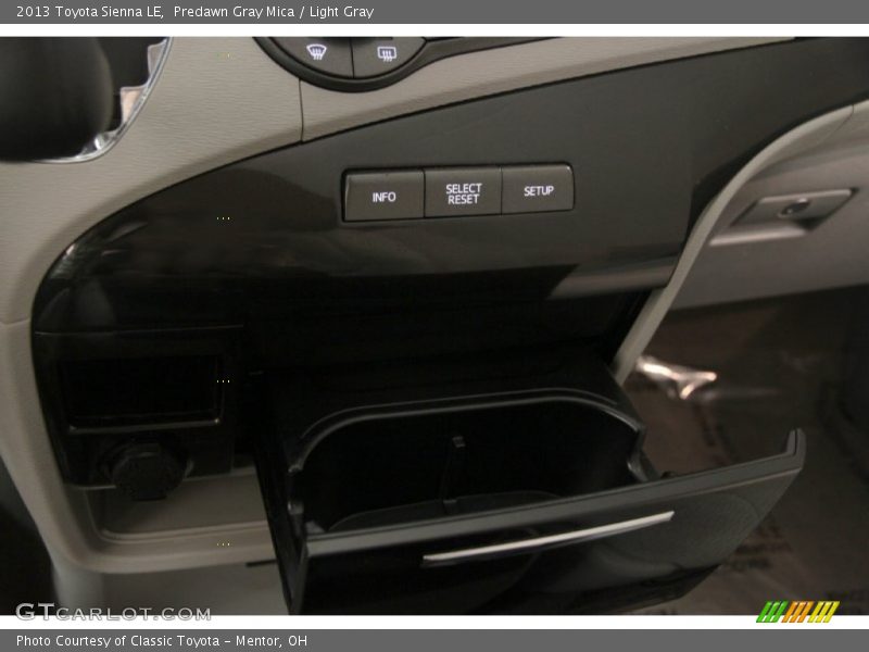 Predawn Gray Mica / Light Gray 2013 Toyota Sienna LE