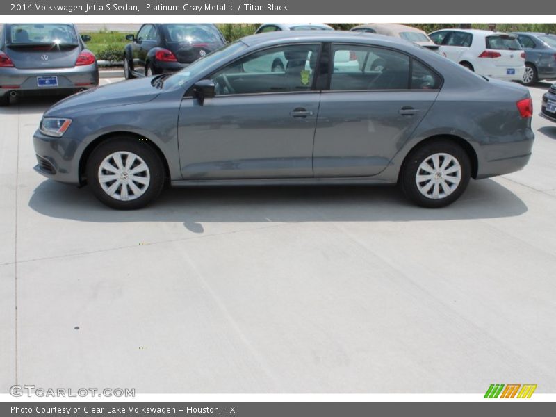 Platinum Gray Metallic / Titan Black 2014 Volkswagen Jetta S Sedan