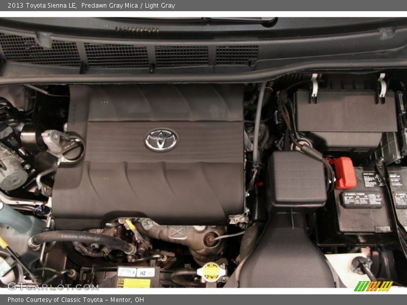 Predawn Gray Mica / Light Gray 2013 Toyota Sienna LE