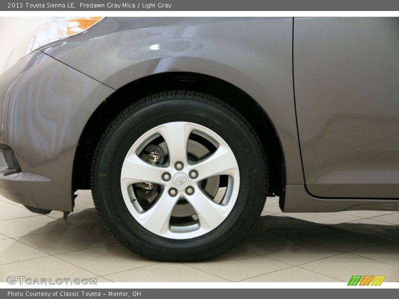 Predawn Gray Mica / Light Gray 2013 Toyota Sienna LE