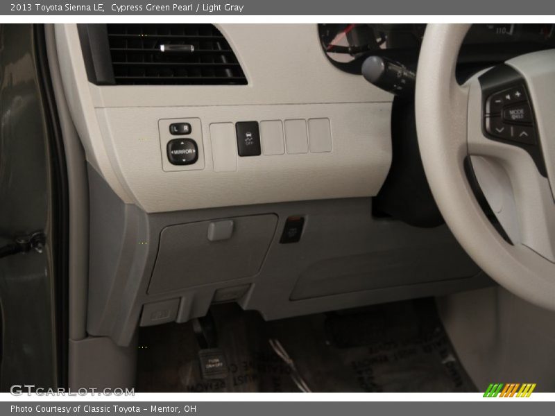 Controls of 2013 Sienna LE