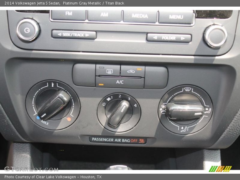 Platinum Gray Metallic / Titan Black 2014 Volkswagen Jetta S Sedan