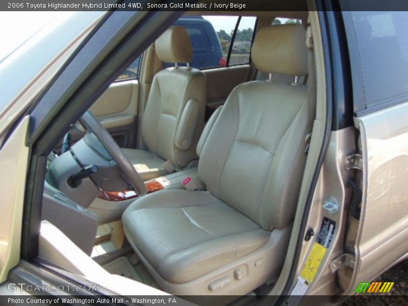 Front Seat of 2006 Highlander Hybrid Limited 4WD