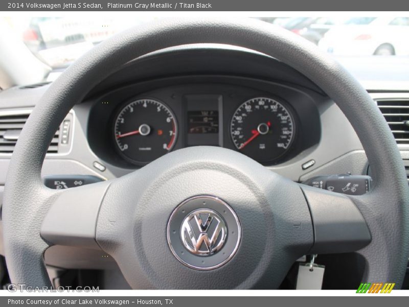 Platinum Gray Metallic / Titan Black 2014 Volkswagen Jetta S Sedan