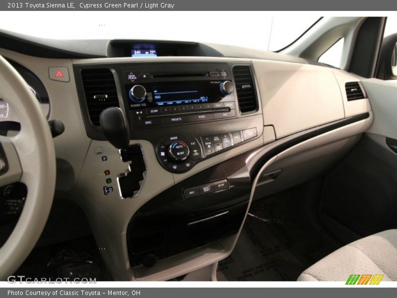 Dashboard of 2013 Sienna LE