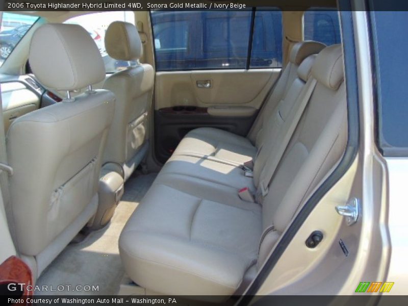 Rear Seat of 2006 Highlander Hybrid Limited 4WD