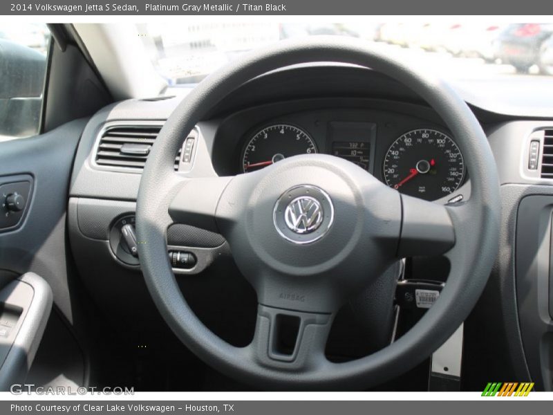 Platinum Gray Metallic / Titan Black 2014 Volkswagen Jetta S Sedan
