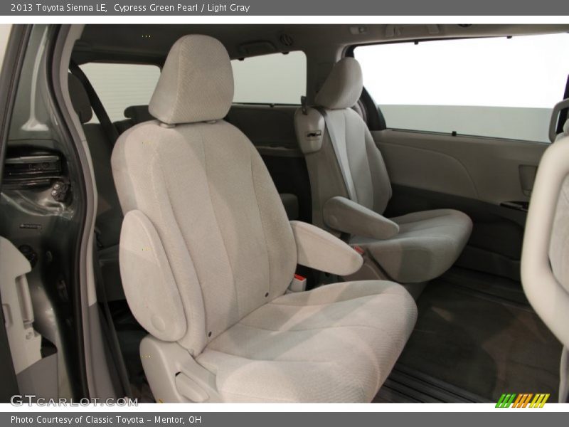 Rear Seat of 2013 Sienna LE