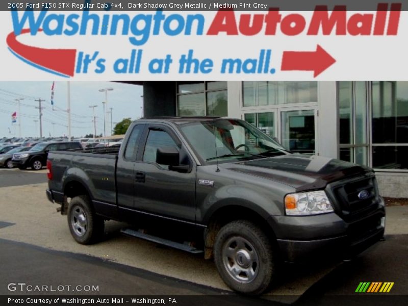 Dark Shadow Grey Metallic / Medium Flint Grey 2005 Ford F150 STX Regular Cab 4x4