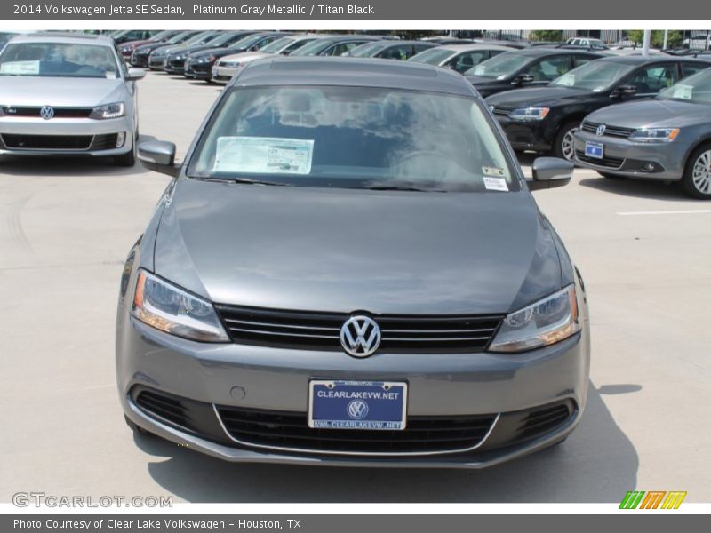 Platinum Gray Metallic / Titan Black 2014 Volkswagen Jetta SE Sedan