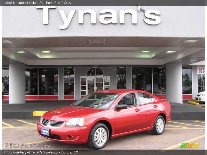 Rave Red / Gray 2008 Mitsubishi Galant ES