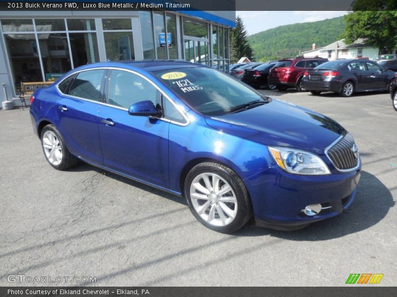 Luxo Blue Metallic / Medium Titanium 2013 Buick Verano FWD