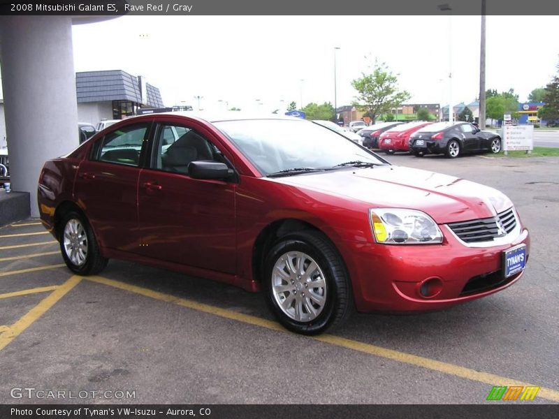 Rave Red / Gray 2008 Mitsubishi Galant ES