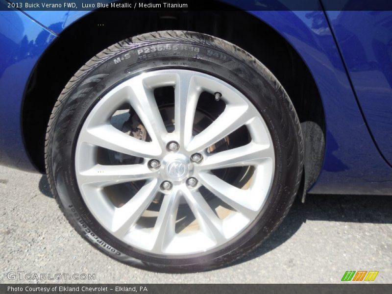 Luxo Blue Metallic / Medium Titanium 2013 Buick Verano FWD