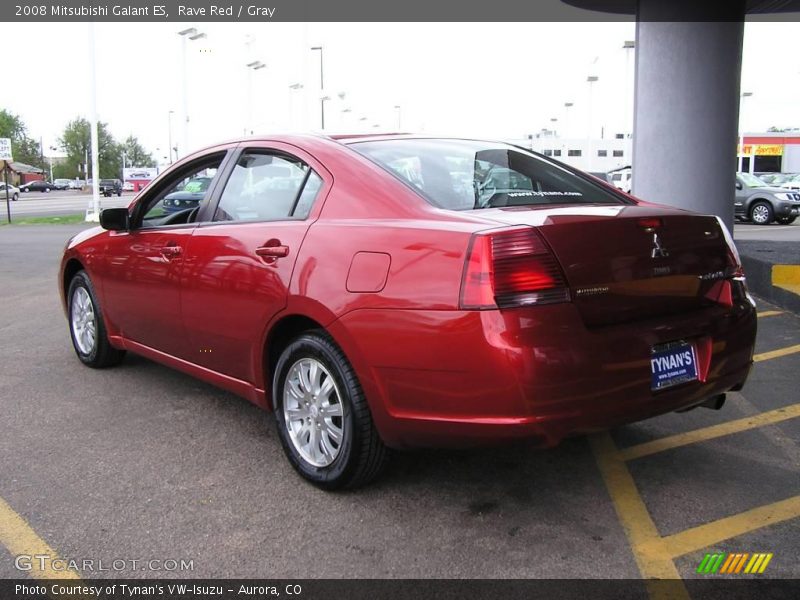 Rave Red / Gray 2008 Mitsubishi Galant ES
