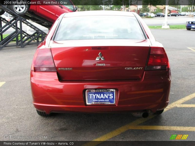 Rave Red / Gray 2008 Mitsubishi Galant ES