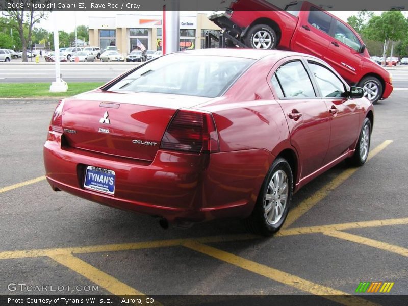 Rave Red / Gray 2008 Mitsubishi Galant ES