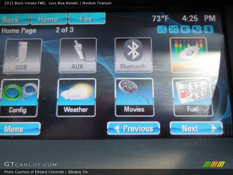 Luxo Blue Metallic / Medium Titanium 2013 Buick Verano FWD