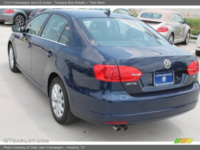 Tempest Blue Metallic / Titan Black 2014 Volkswagen Jetta SE Sedan
