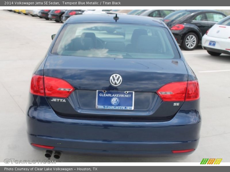 Tempest Blue Metallic / Titan Black 2014 Volkswagen Jetta SE Sedan