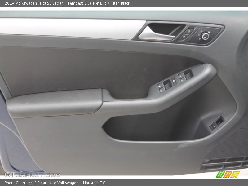 Tempest Blue Metallic / Titan Black 2014 Volkswagen Jetta SE Sedan