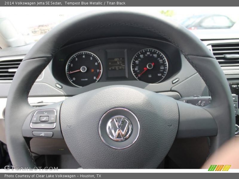 Tempest Blue Metallic / Titan Black 2014 Volkswagen Jetta SE Sedan