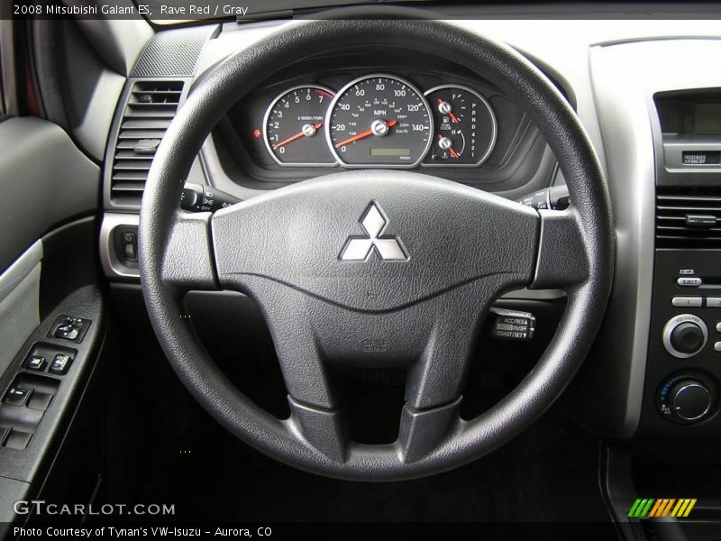Rave Red / Gray 2008 Mitsubishi Galant ES