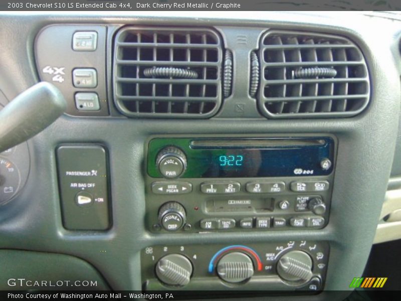Dark Cherry Red Metallic / Graphite 2003 Chevrolet S10 LS Extended Cab 4x4