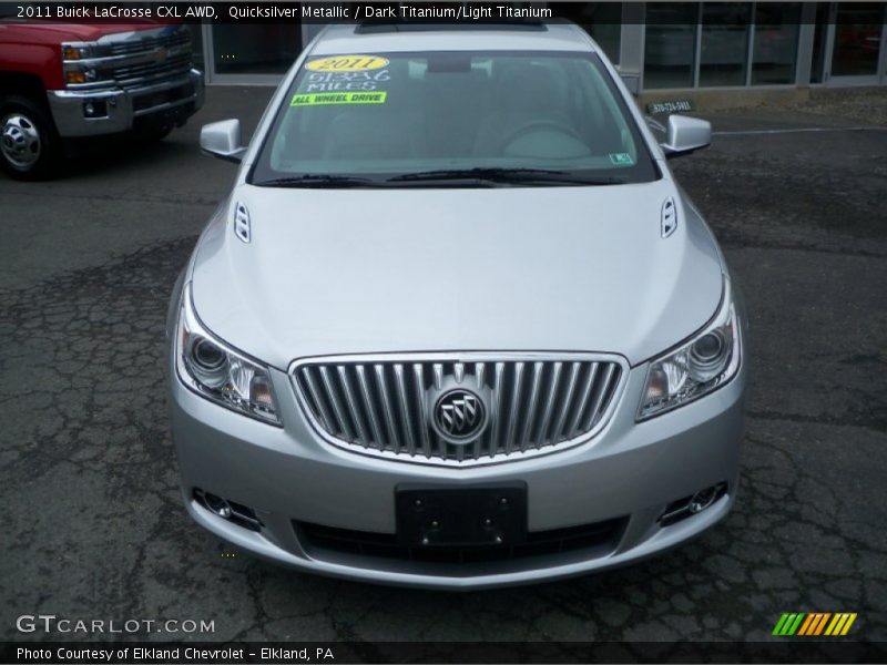 Quicksilver Metallic / Dark Titanium/Light Titanium 2011 Buick LaCrosse CXL AWD