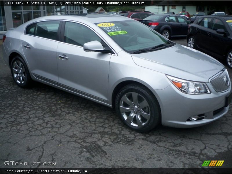 Quicksilver Metallic / Dark Titanium/Light Titanium 2011 Buick LaCrosse CXL AWD